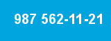 987 562-11-21 987 562-11-21